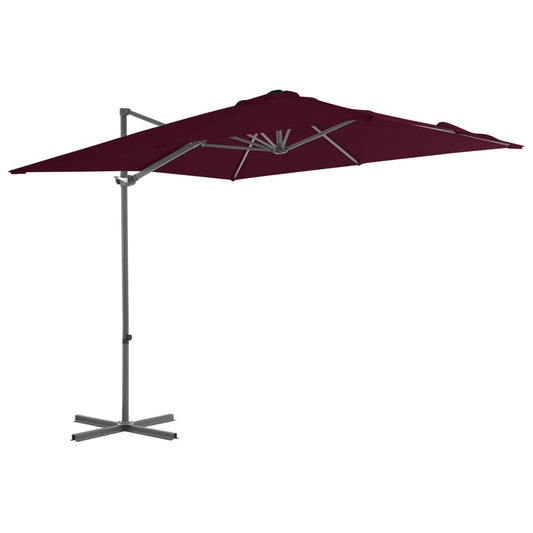 Cantilever Garden Parasol | Bordeaux Red | Fabric | Large | Tiltable
