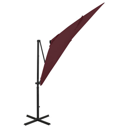 Cantilever Garden Parasol | Bordeaux Red