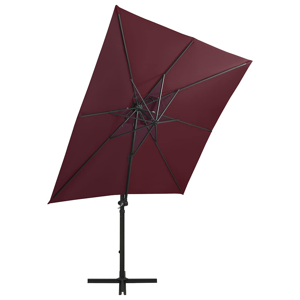 Cantilever Garden Parasol | Bordeaux Red