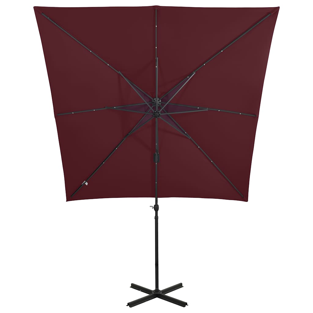 Cantilever Garden Parasol | Bordeaux Red