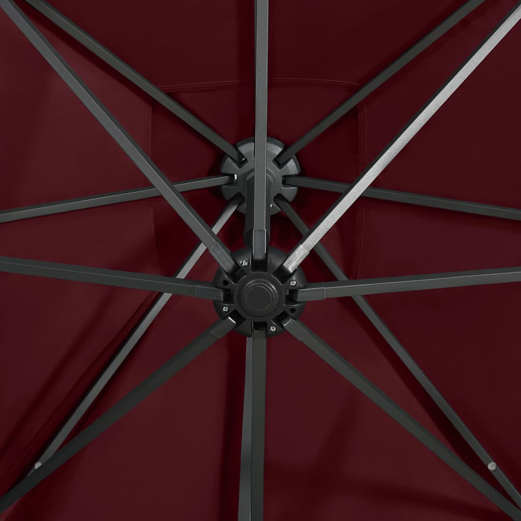 Cantilever Garden Parasol | Bordeaux Red