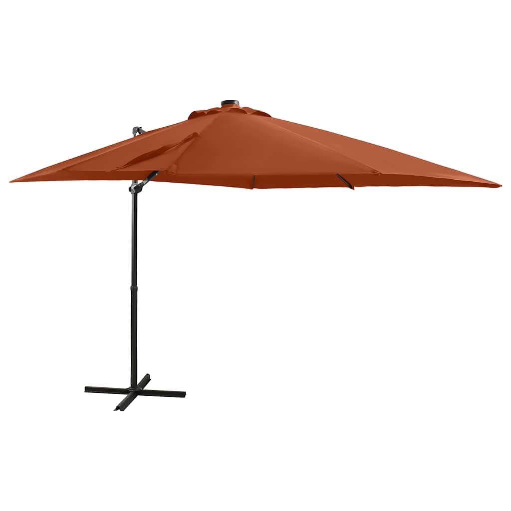 Cantilever Garden Parasol | Terracotta | Polyester, Aluminium | Large