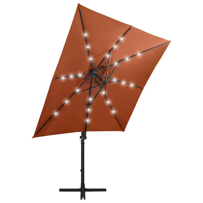 Cantilever Garden Parasol | Terracotta | Polyester, Aluminium | Large