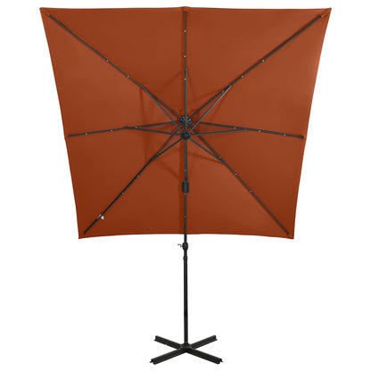 Cantilever Garden Parasol | Terracotta | Polyester, Aluminium | Large