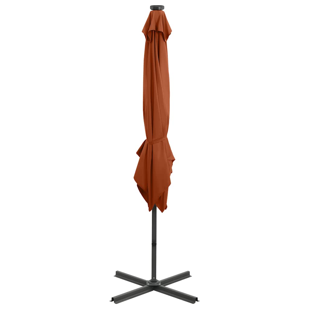 Cantilever Garden Parasol | Terracotta | Polyester, Aluminium | Large