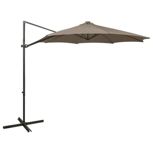 Cantilever Garden Parasol | Taupe | Polyester, Aluminium