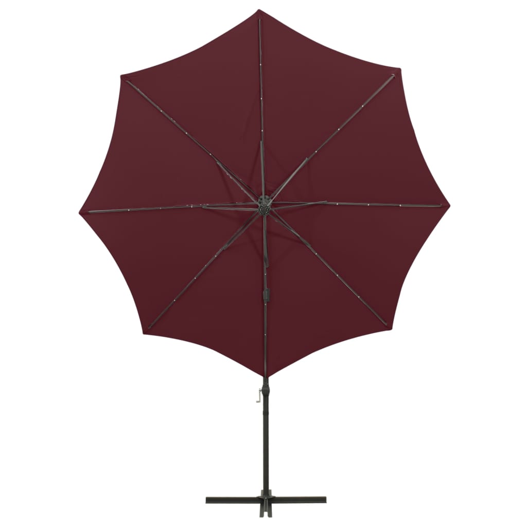 Cantilever Garden Parasol | Bordeaux red