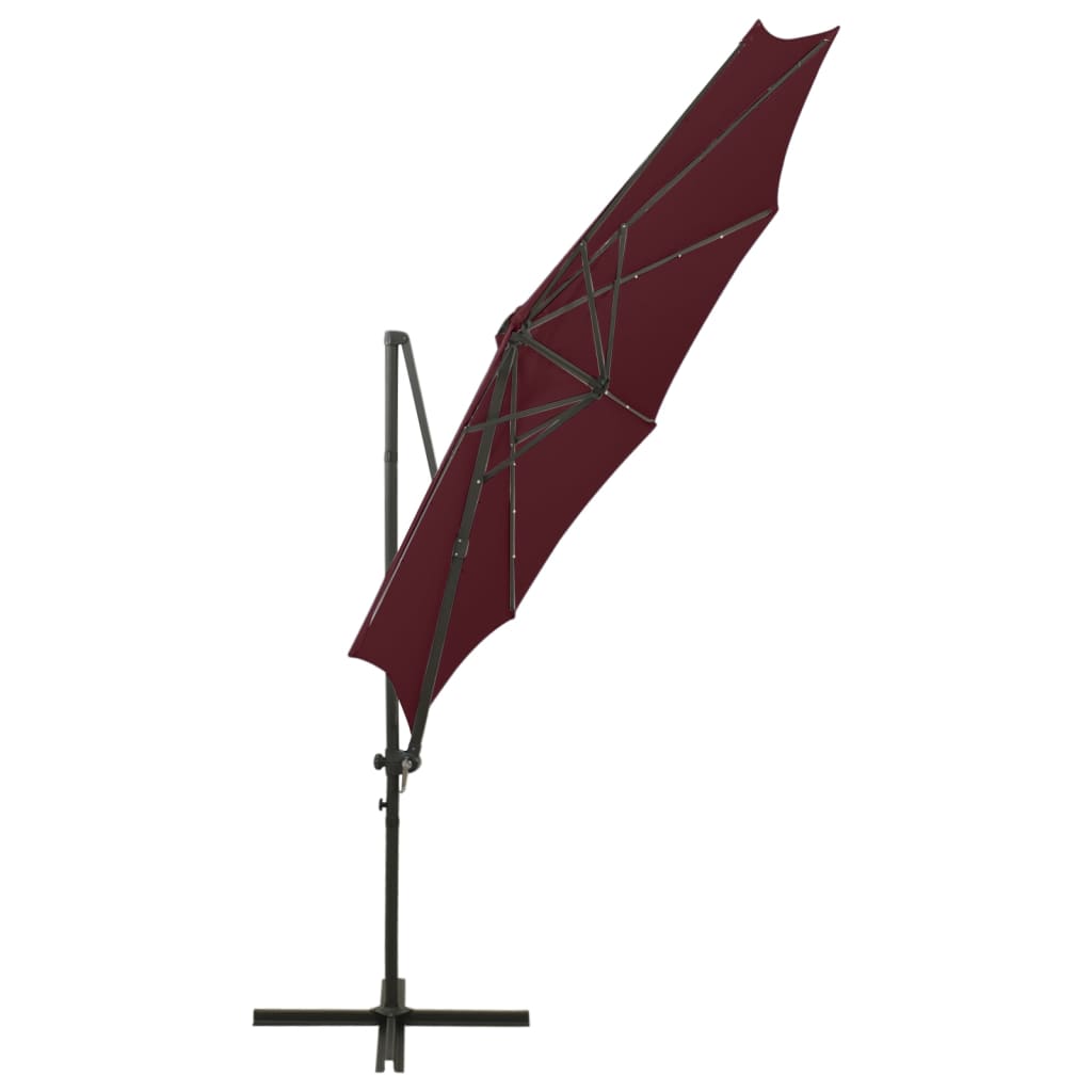 Cantilever Garden Parasol | Bordeaux red