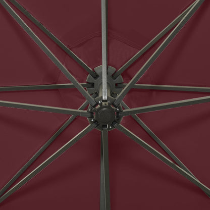 Cantilever Garden Parasol | Bordeaux red