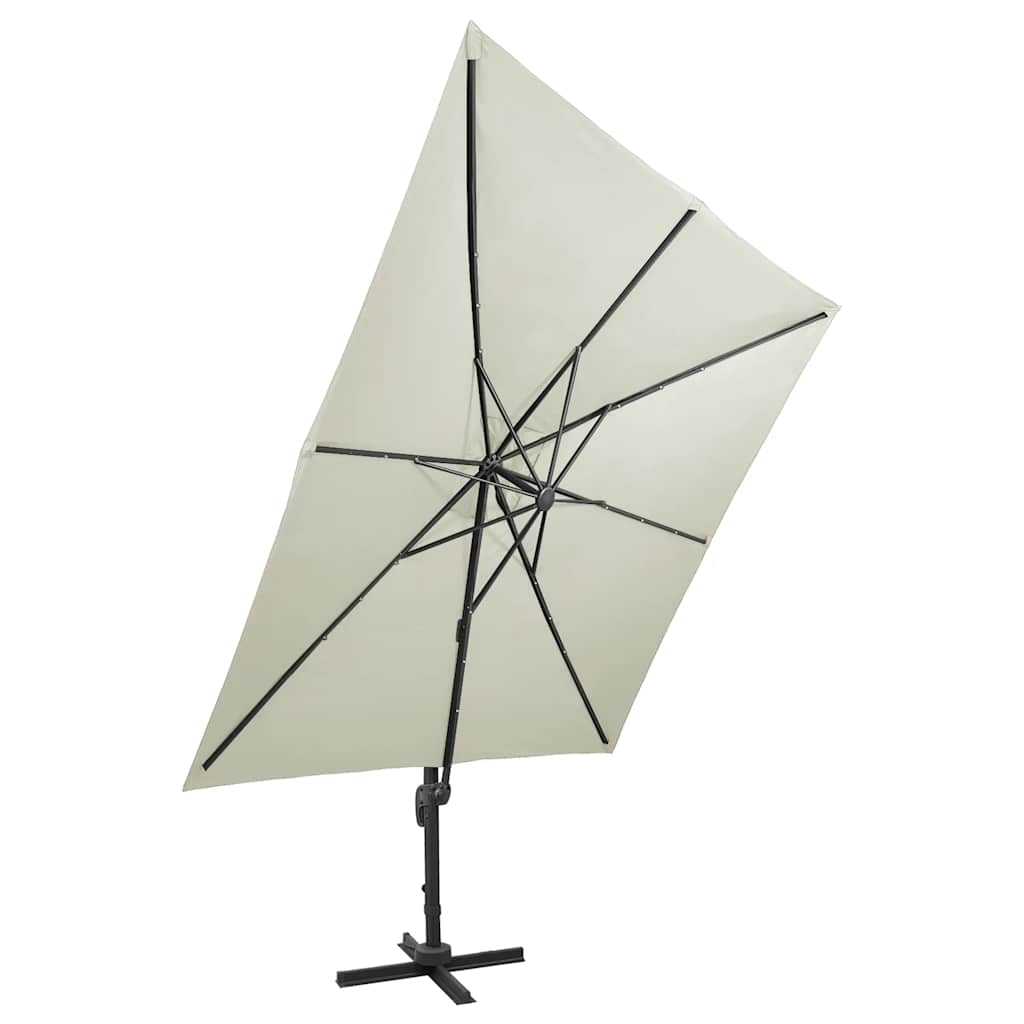 Cantilever Garden Parasol | Sand | Fabric with a PA coating, Aluminium
