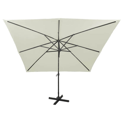 Cantilever Garden Parasol | Sand | Fabric with a PA coating, Aluminium