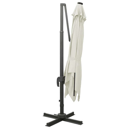 Cantilever Garden Parasol | Sand | Fabric with a PA coating, Aluminium