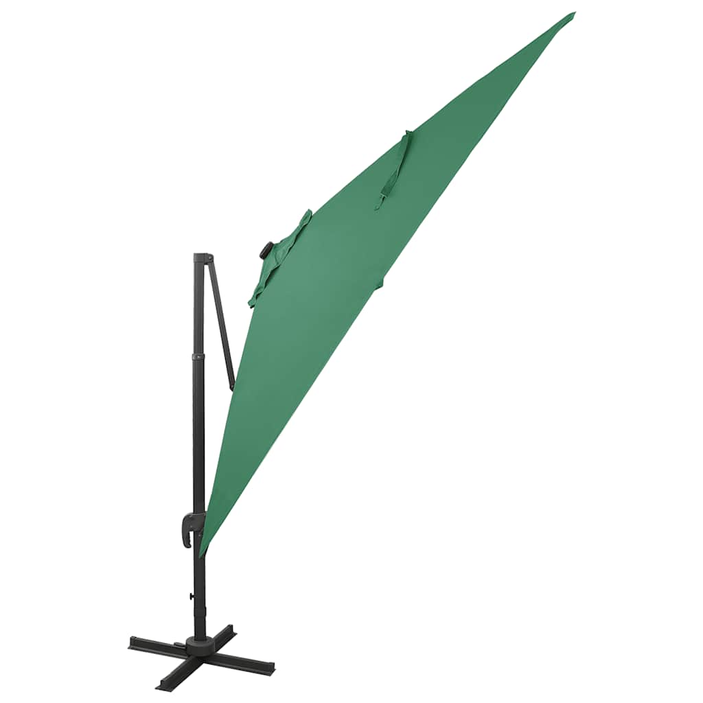 Cantilever Garden Parasol | Green | Polyester | Large | Rotatable