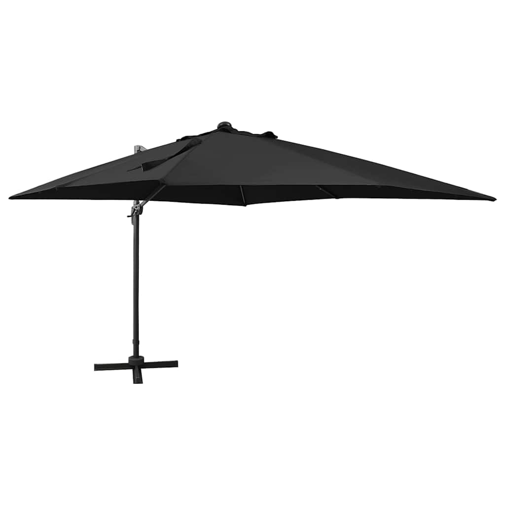 Cantilever Garden Parasol | Black | Polyester, Aluminium | 3m Diameter