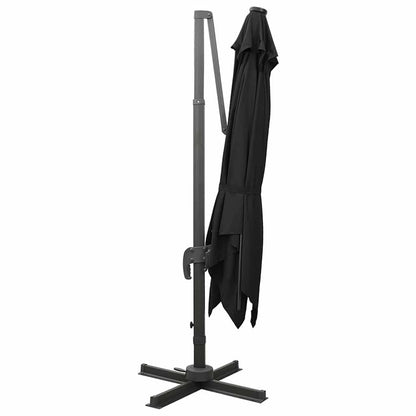 Cantilever Garden Parasol | Black | Polyester, Aluminium | 3m Diameter