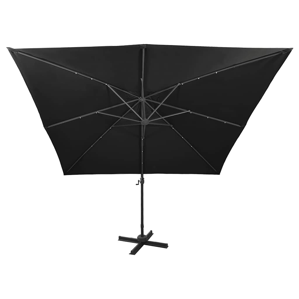 Cantilever Garden Parasol | Black | Polyester, Aluminium | 3m Diameter