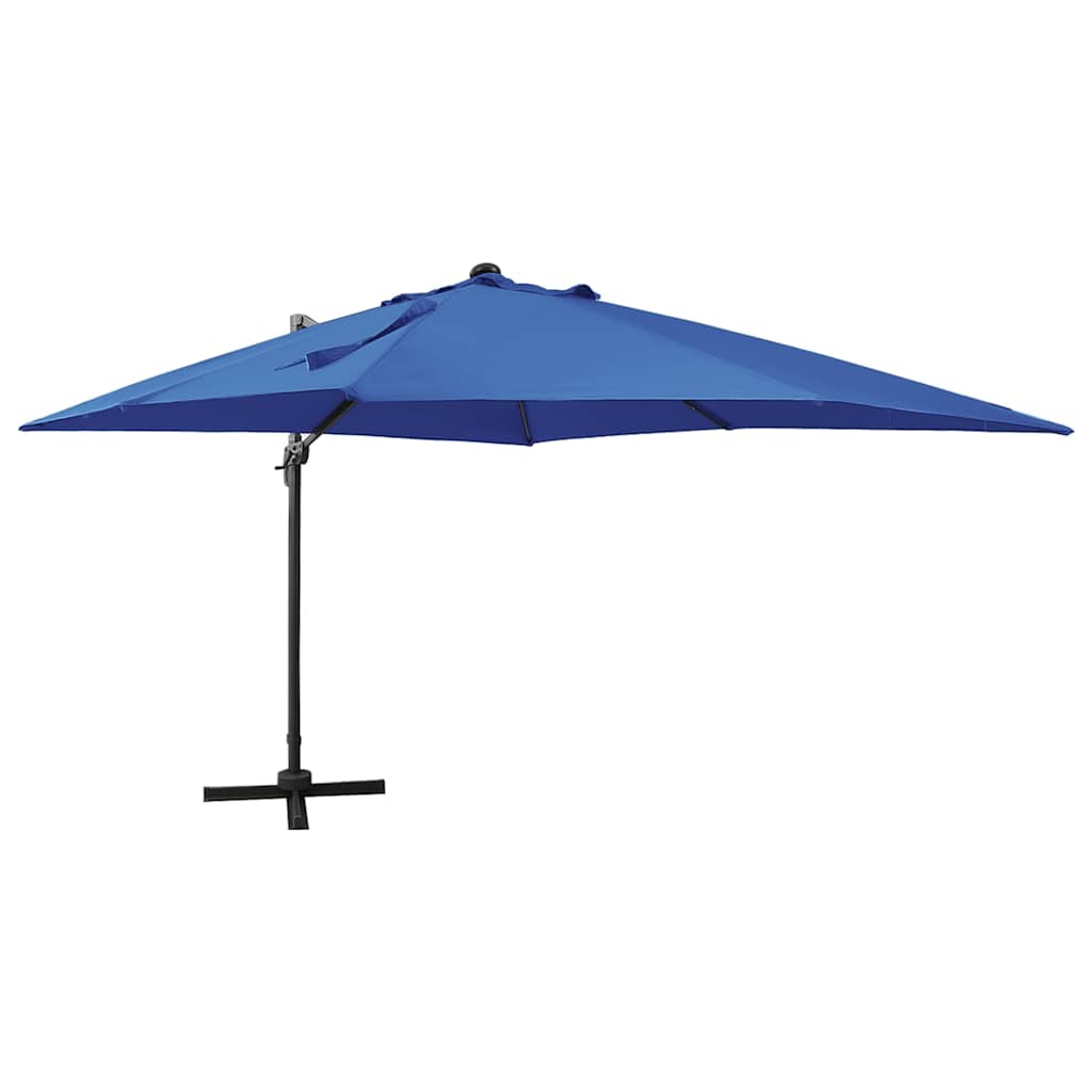 Cantilever Garden Parasol | Azure Blue | Polyester, Aluminium | Large