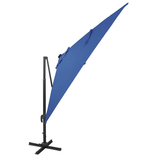 Cantilever Garden Parasol | Azure Blue | Polyester, Aluminium | Large