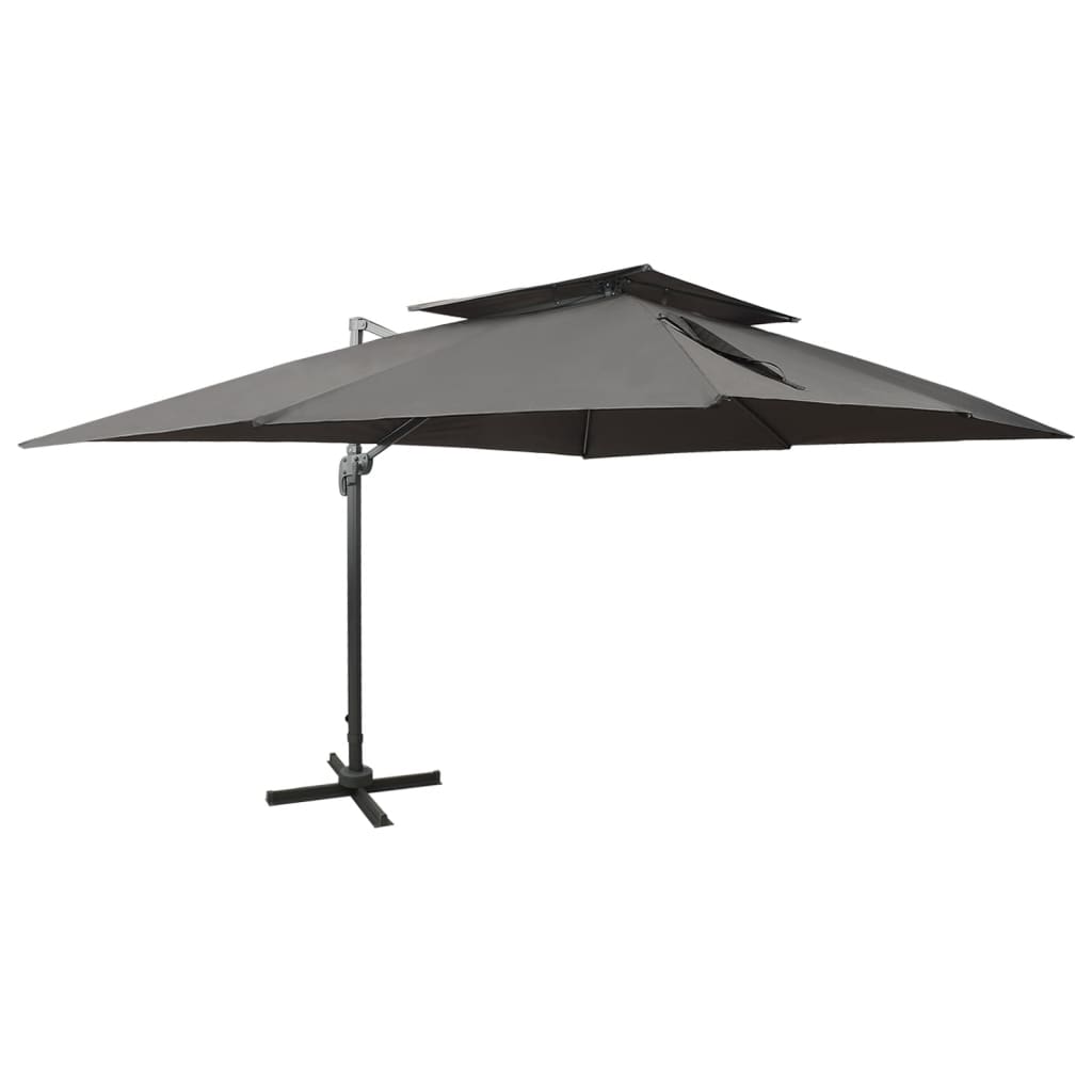 Cantilever Garden Parasol | Anthracite | Polyester | 400x300 cm