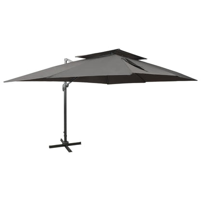 Cantilever Garden Parasol | Anthracite | Polyester | 400x300 cm