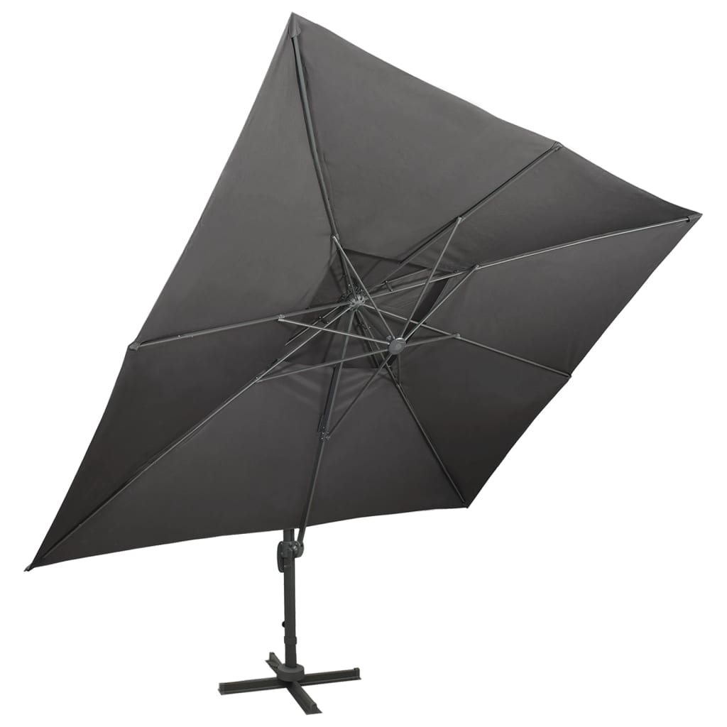 Cantilever Garden Parasol | Anthracite | Polyester | 400x300 cm