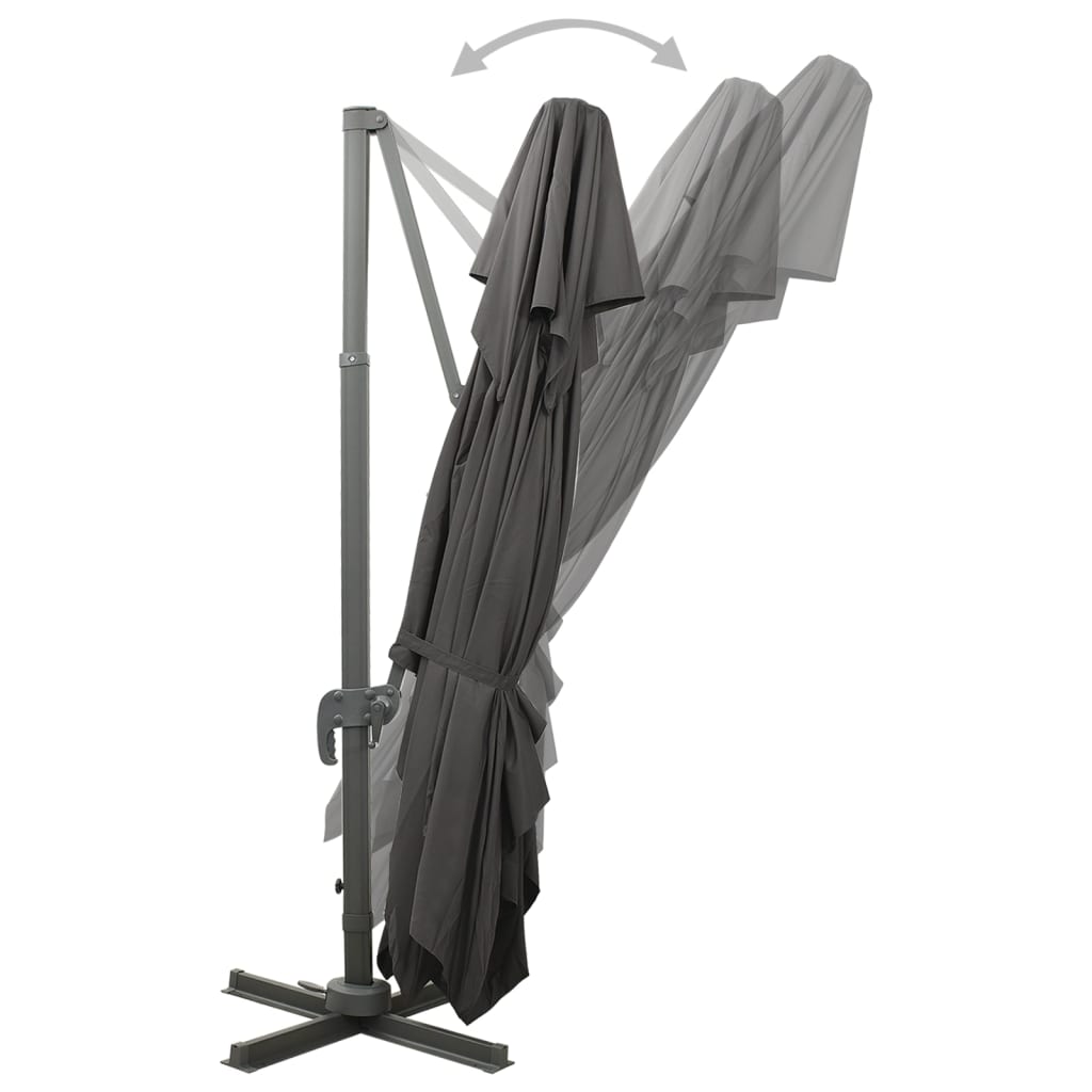 Cantilever Garden Parasol | Anthracite | Polyester | 400x300 cm