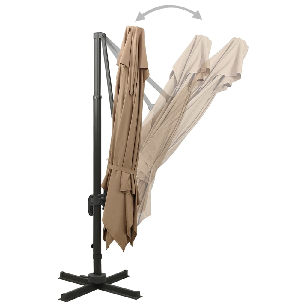 Cantilever Garden Parasol | Taupe
