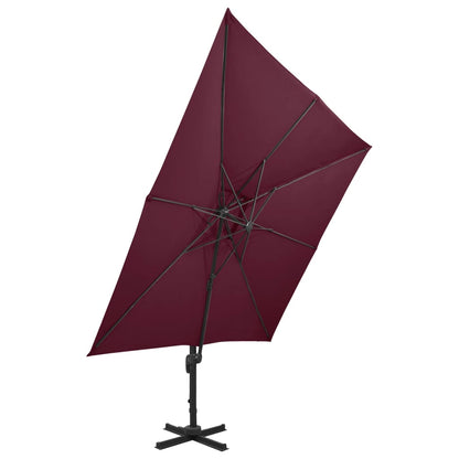 Cantilever Garden Parasol | Bordeaux red