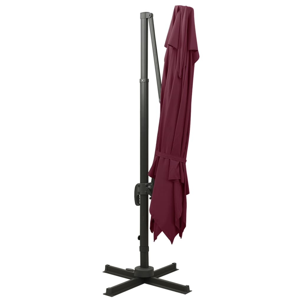 Cantilever Garden Parasol | Bordeaux red