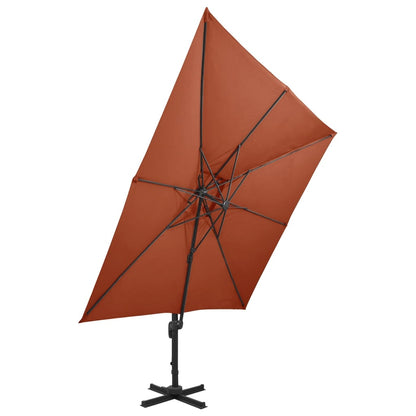 Cantilever Garden Parasol | Terracotta