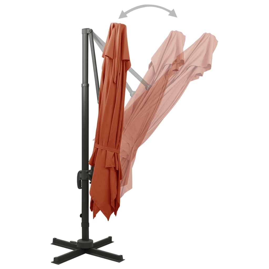 Cantilever Garden Parasol | Terracotta