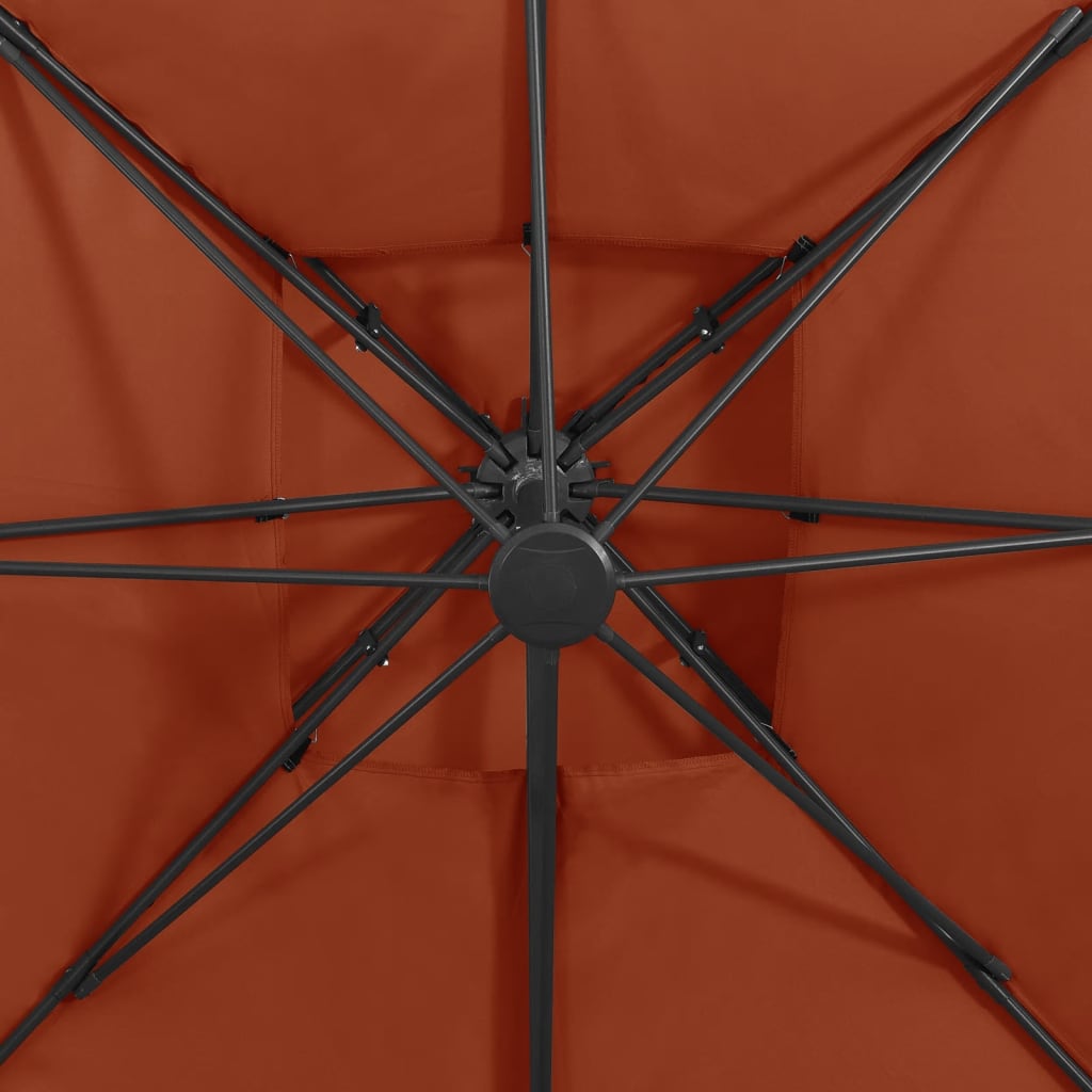 Cantilever Garden Parasol | Terracotta