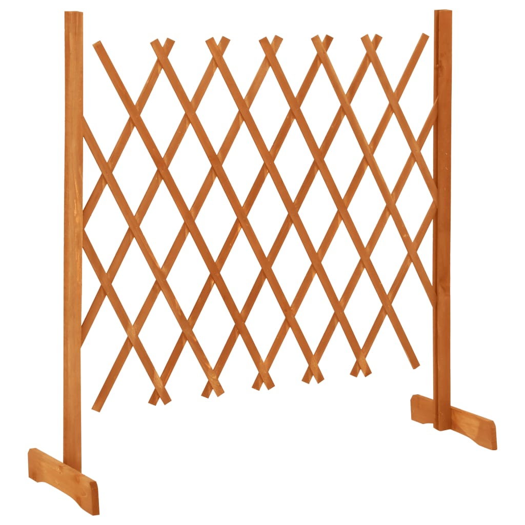 Garden Trellis Fence Orange 120x90 cm Solid Firwood