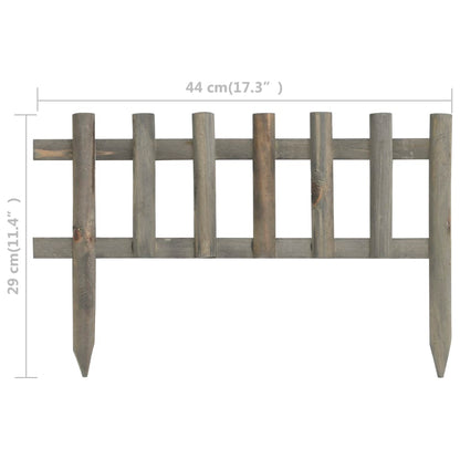 Lawn Edgings 10 pcs Firwood 4.4 m