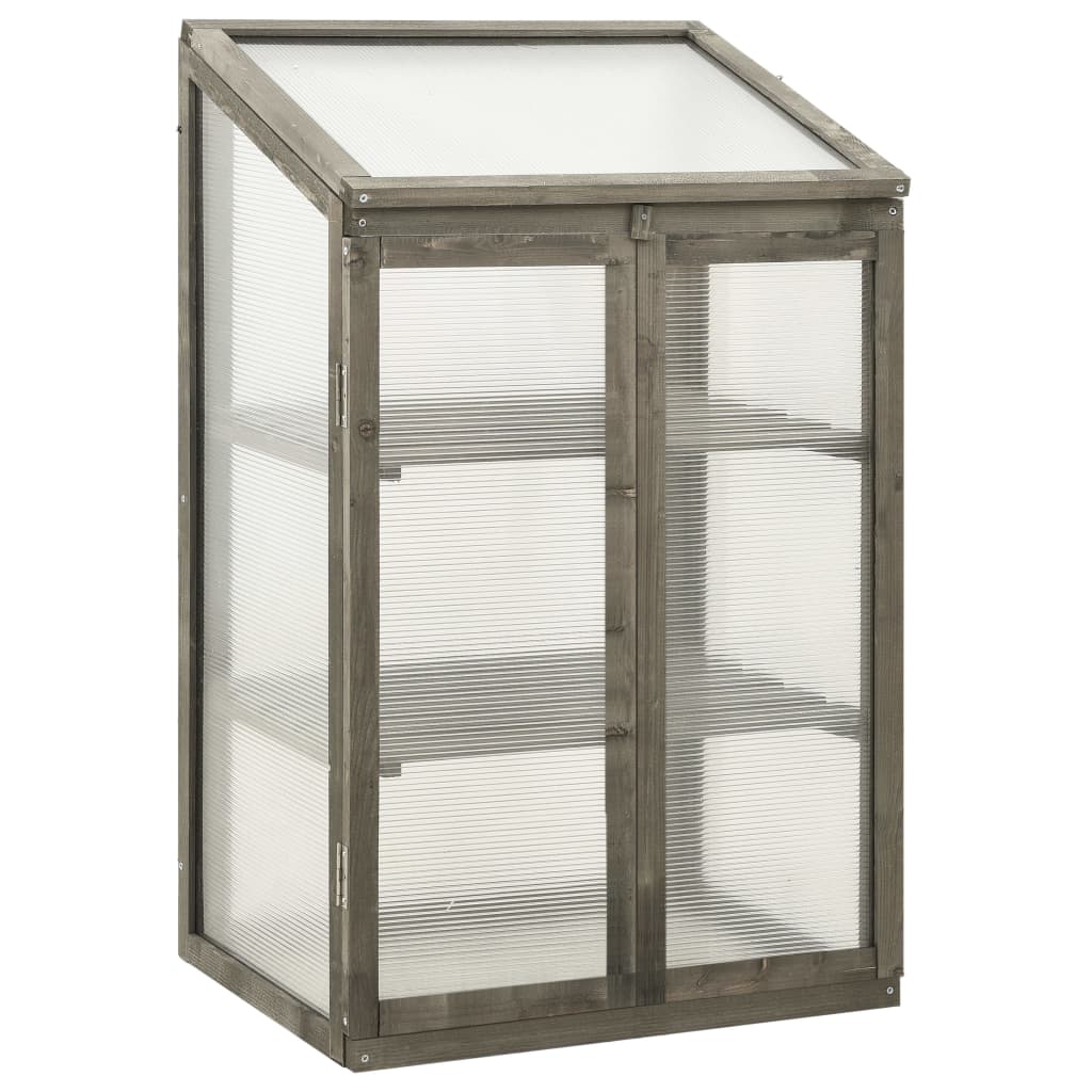 Greenhouse | Grey | Solid Firwood, PC board | 60x45x100 cm