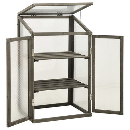 Greenhouse | Grey | Solid Firwood, PC board | 60x45x100 cm