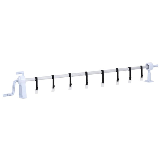 Pool Cover Roller | White | Plastic | Adjustable | Telescopic technology