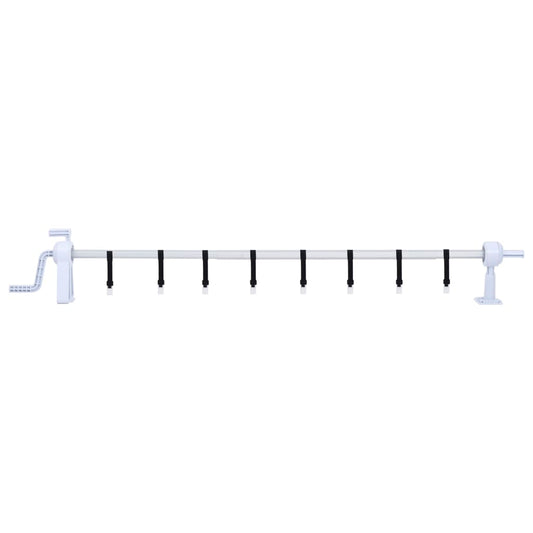 Pool Cover Roller | White | Plastic | Adjustable | Telescopic technology