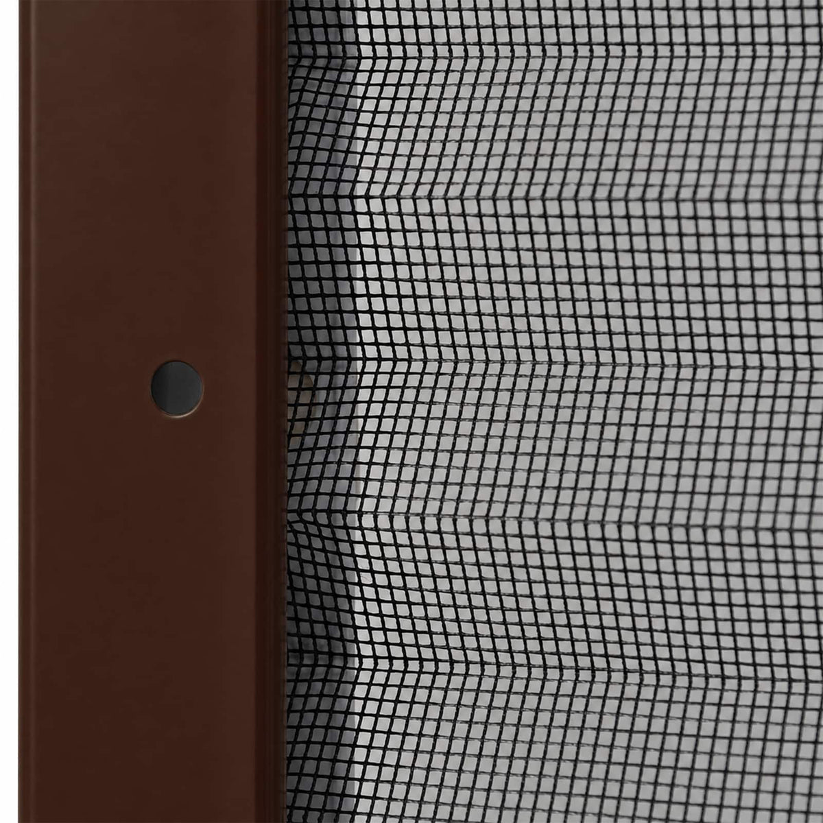 148656 vidaXL Plisse Insect Screen for Windows Aluminium Brown 120x120 cm