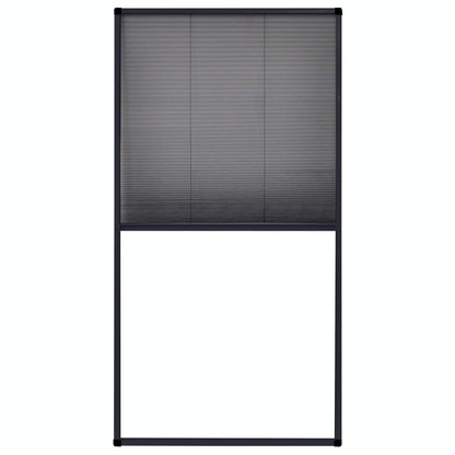 148668 vidaXL Plisse Insect Screen for Windows Aluminium Anthracite 80x160cm