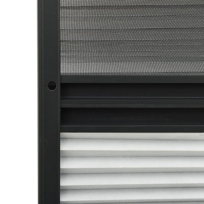 Plisse Insect Screen for Windows Aluminium 60x80 cm with Shade