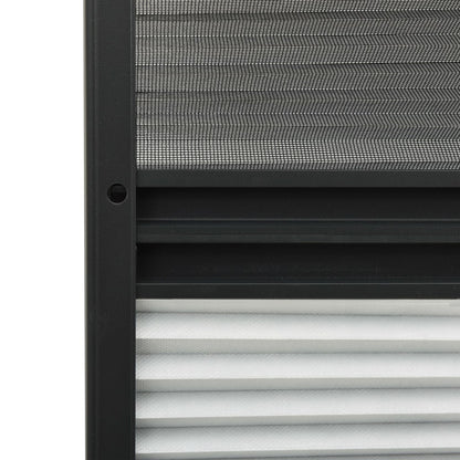 Plisse Insect Screen for Windows Aluminium 80x160 cm with Shade