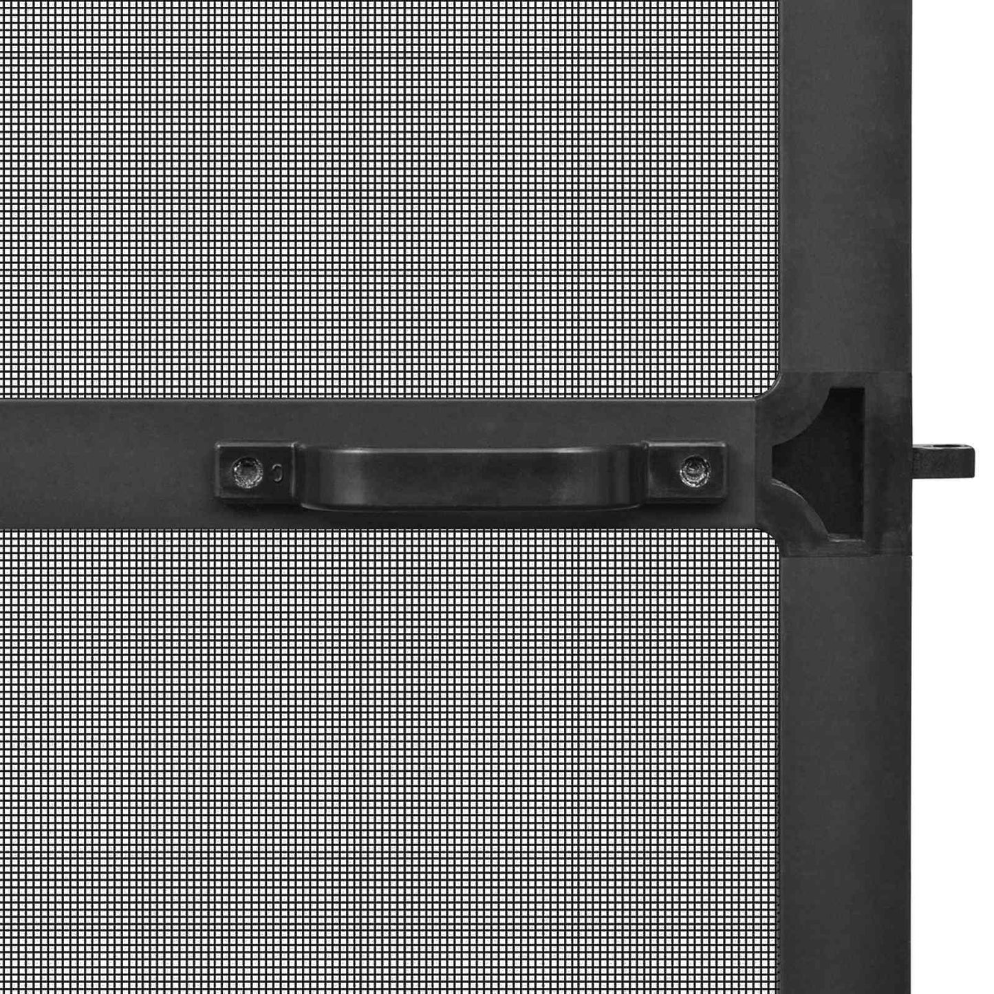 Hinged Insect Screen Manual Anthracite and Black 120 x 240 cm