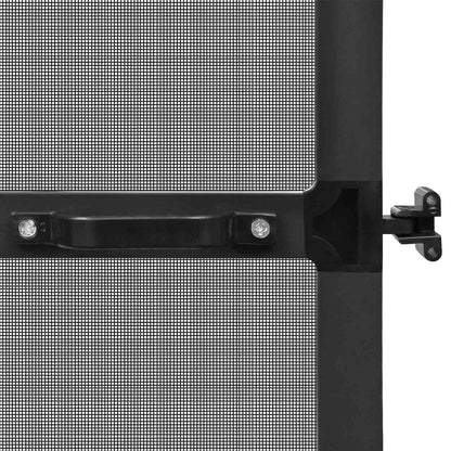 Hinged Insect Screen Manual Anthracite and Black 120 x 240 cm