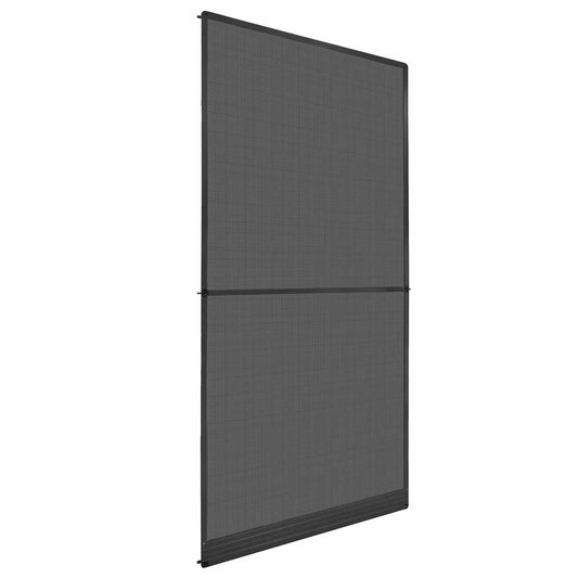 Hinged Insect Screen Manual Anthracite and Black 120 x 240 cm