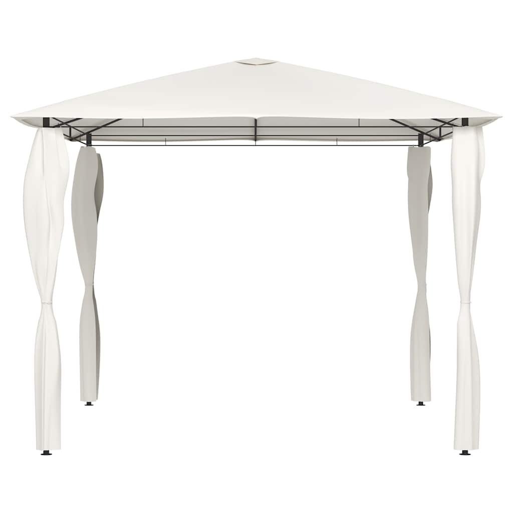 Gazebo with Post Covers 3x3x2.6 m Cream 160 g/m²