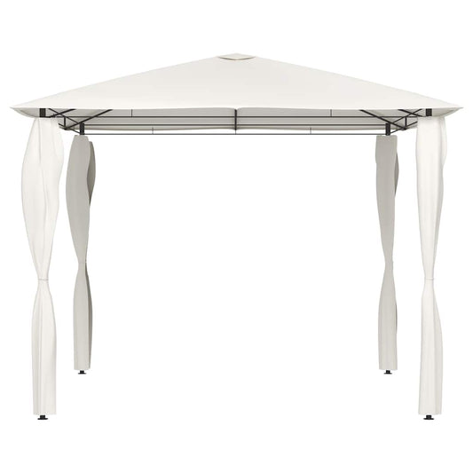 Gazebo with Post Covers 3x3x2.6 m Cream 160 g/m²