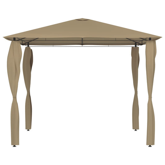 Gazebo | Taupe | Fabric, steel | 3x3m |  UV-resistant materials  | Gazebo