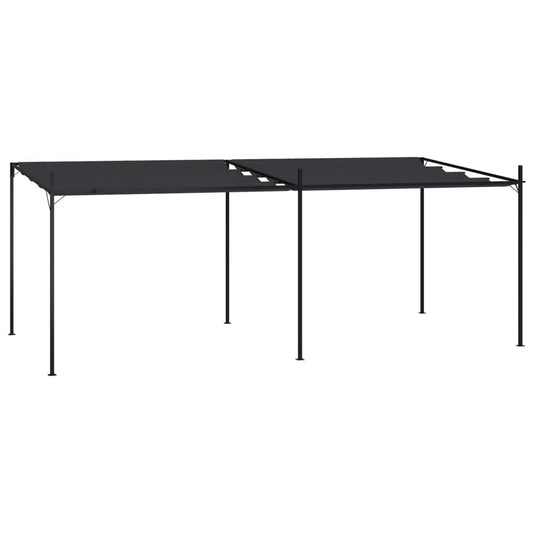 Gazebo with Retractable Roof 600x300x233 cm Anthracite