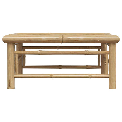 Garden Table | Natural Bamboo | Bamboo | 65 x 65 x 30 cm | Lightweight